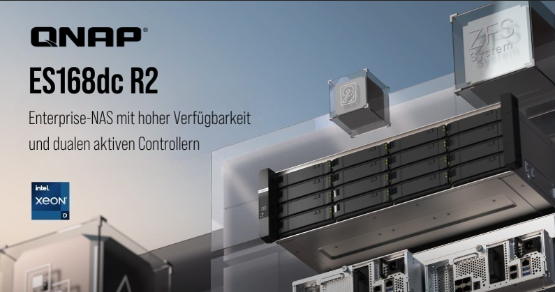 QNAP ES1686dc R2 dual-active controller NAS unit